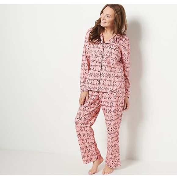 Rebecca Minkoff Other - Rebecca Minkoff Brushed Cotton Pink Shibori Rose Patterned Women's Pajama SZ 1X
